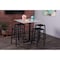 Holland Bar Stool Co 42 Tall OD214 St Steel Table Base w22 Dia Foot and 36 Dia Greystone Top, IndoorOutdoor OD214-2242SSODS36RGryStn - alternate 3